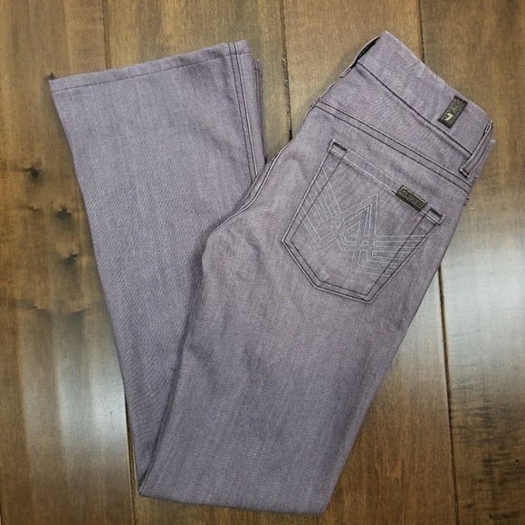 Purple A Pocket Bootcut Jeans 25x30 - Picture 2 of 8